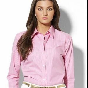 Ralph Lauren Pink Button Up Shirt
